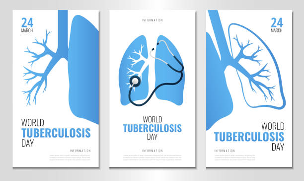 World Tuberculosis Day. Vector Illustration of World Tuberculosis Day. Use as advertising, invitation, banner, poster pulmonary artery stock illustrations