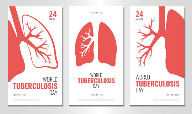 World Tuberculosis Day. Vector Illustration of World Tuberculosis Day. Use as advertising, invitation, banner, poster pulmonary artery stock illustrations
