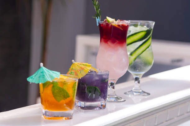 istock Close up to some drinks on a open bar 1463709024