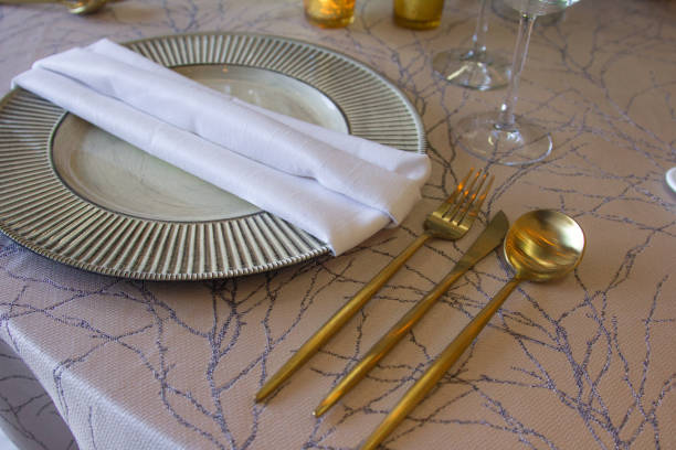 istock Vintage decorated table for a wedding event 1463709373