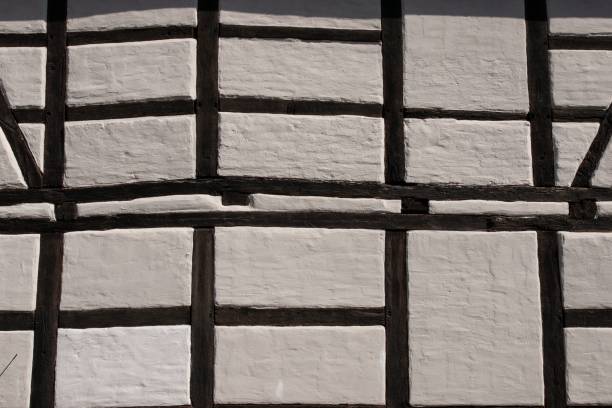 istock Closeup of a wall with white bricks 1463709985
