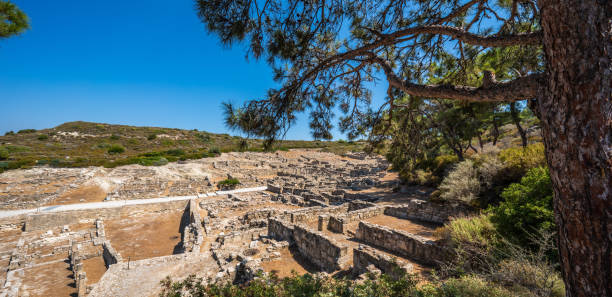 istock Panoramic view of Ancient Kamiros in Crete 1463722037