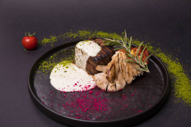 istock Beef tenderloin with mushrooms and a white sauce 1463725572