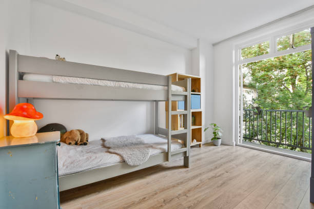 istock Interior design and decoration of a nice and modern bedroom 1463727047