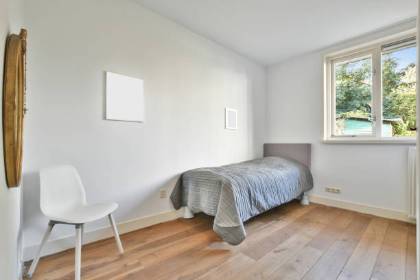 istock Interior design and decoration of a nice and modern bedroom 1463727054