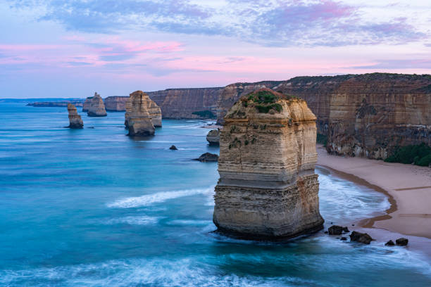istock Beautiful seascape with big cliffs in Twelve Apostles Princetown Australia 1463754821