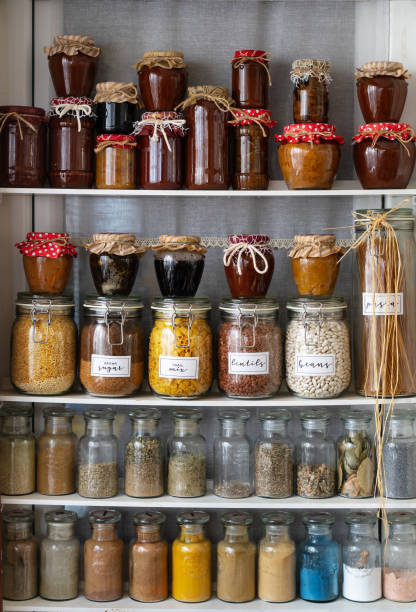 istock Sustainable homemade jar in a reusable jars and herbs 1463756567