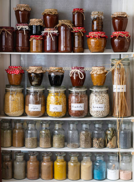 istock Sustainable homemade jar in a reusable jars and herbs 1463756587