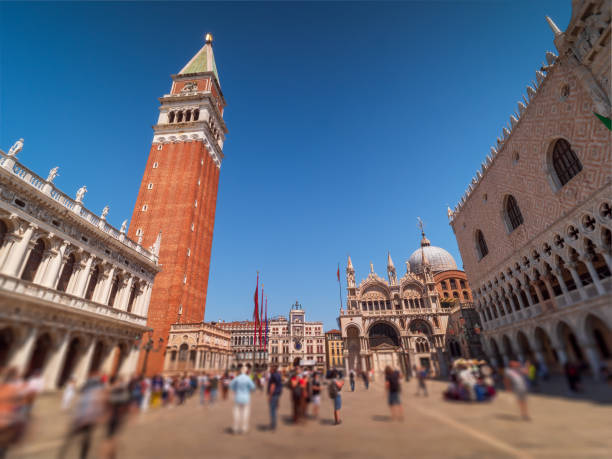 Venice Downtown City with the San Marco Catholic Building a the background