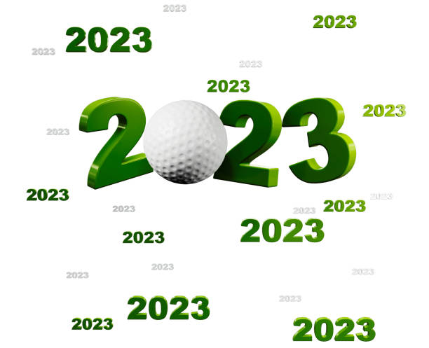 istock Many Golf ball 2023 Designs on White 1463770044