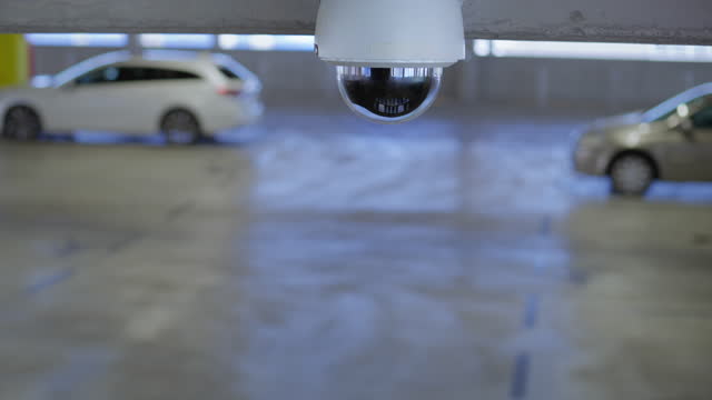 DS Dome camera in the parking garage
