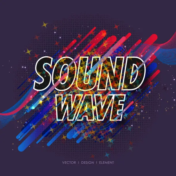 Vector illustration of Sound wave design. Music frequency vector design.