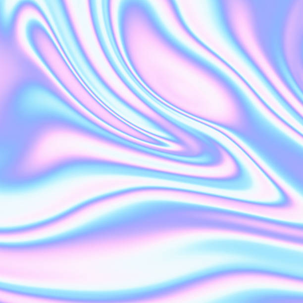 istock Holographic abstract background. Colorful texture in pink - blue color. Texture for the design of cover, banner, booklet. 1463775564