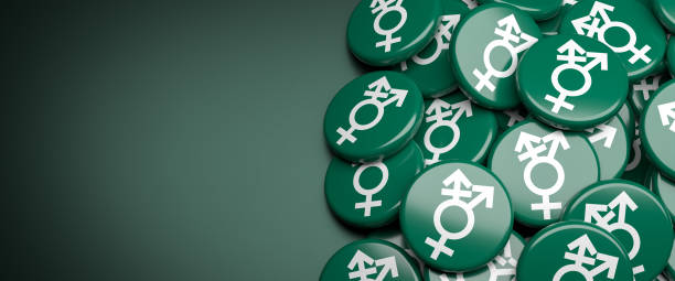 istock The gender symbol for transsexuality on a heap. 1463796509
