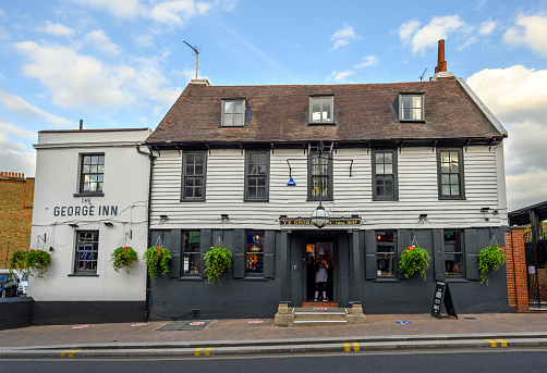 Beckenham (Greater London), Kent, UK. The George Inn, an old pub located on Beckenham High Street. The George Inn dates from around 1647.