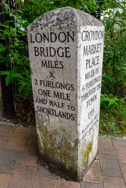 istock Old milestone in Beckenham, Kent, UK 1463802163