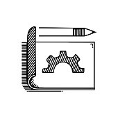 istock Blueprint Line icon, Sketch Design, Pixel perfect, Editable stroke. 1463802951