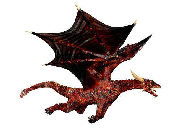 istock 3D Rendering Fairy Tale Dragon on White 1463807277