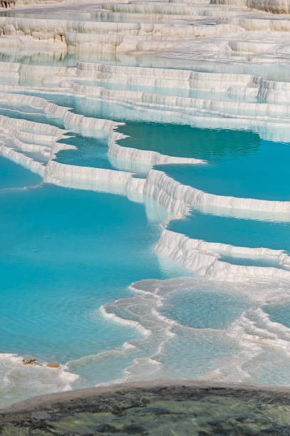 istock Natural travertine pools and terraces 1463809674