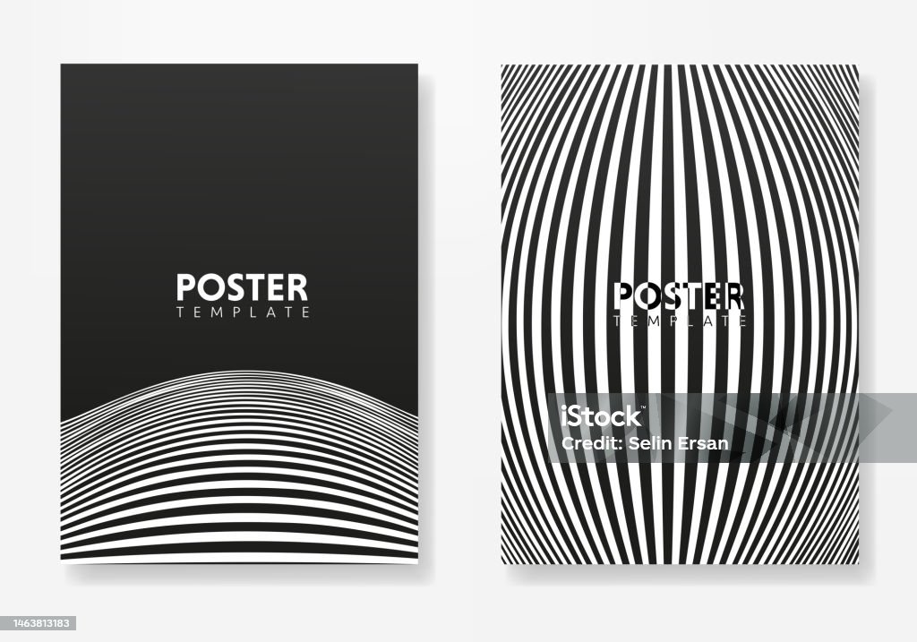 Sample Line For Poster Set Of Minimal Geometric Design Posters Vector Template With Lines ...