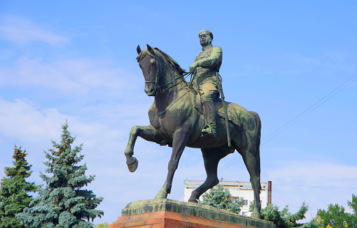 Kishinev. Moldova. 27.08.2022. Monument to Kotovsky.