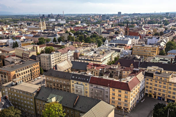 istock Aerial view from Ostrava Town Hall in Czechia 1463826474