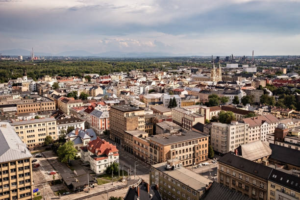 istock Aerial view from Ostrava Town Hall in Czechia 1463826562