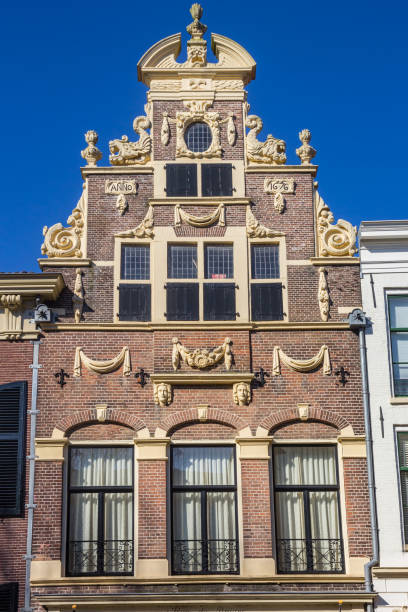 istock Decorated facade on a historic house in Deventer 1463827130