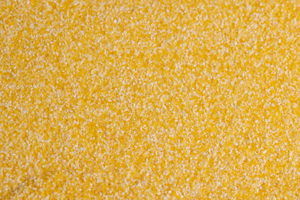 istock Scattered dry corn flour for cooking porridge 1463830300