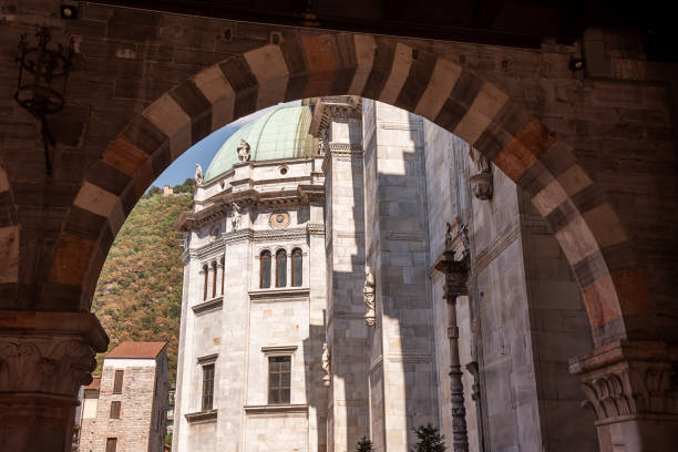 The facade of Como Cathedral. Como. Lombardy. Italy.