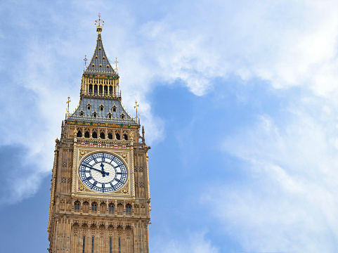 Big Ben Clock Tower in London, UK