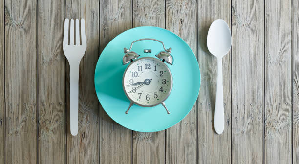 istock top view food time concept, 3d illustration rendering 1463833168