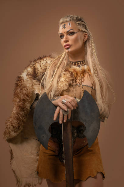 istock Beautiful Blonde Warrior Woman 1463834914