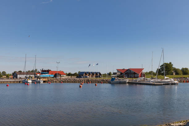 istock Soru, Hiiu, Estonia - JULY 19, 2021: Yachts in small local marina. 1463841948