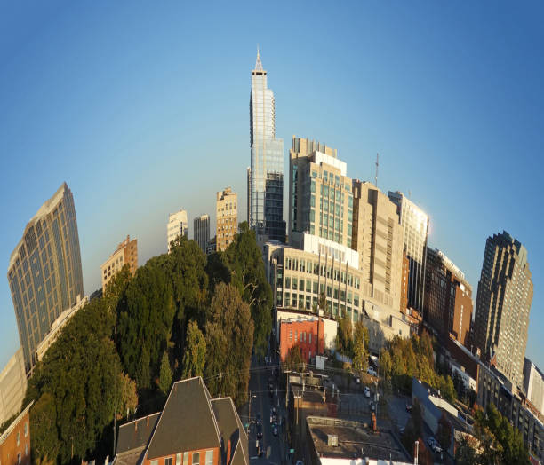 istock Fisheye view of downtown Raleigh NC skyline 1463843548