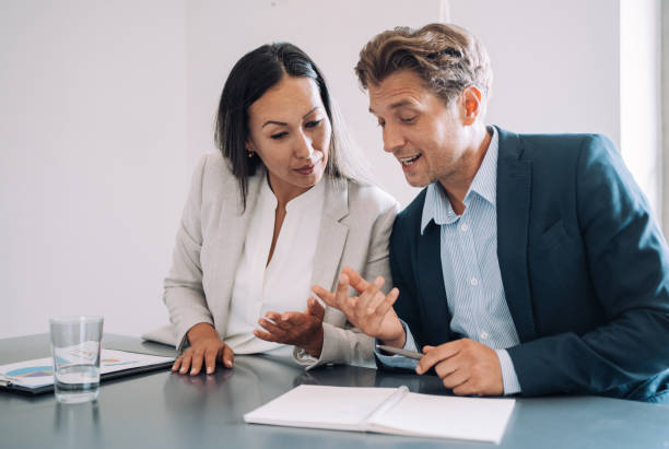 istock Business partners in meeting. 1463847138