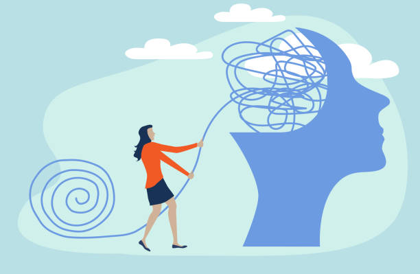 実業家は、思考の秩序と脳の問題解決を管理します。 - イデオロギー点のイラスト素材/クリップアート素材/マンガ素材/アイコン素材