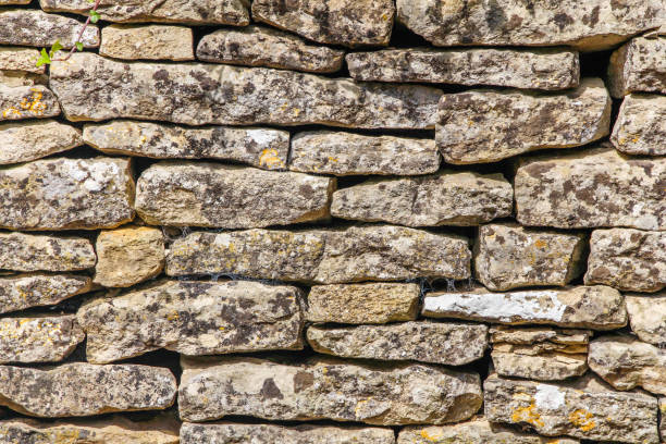istock An old cobbled wall, stone masonry. Abstract natural backgrounds and textures 1463857703