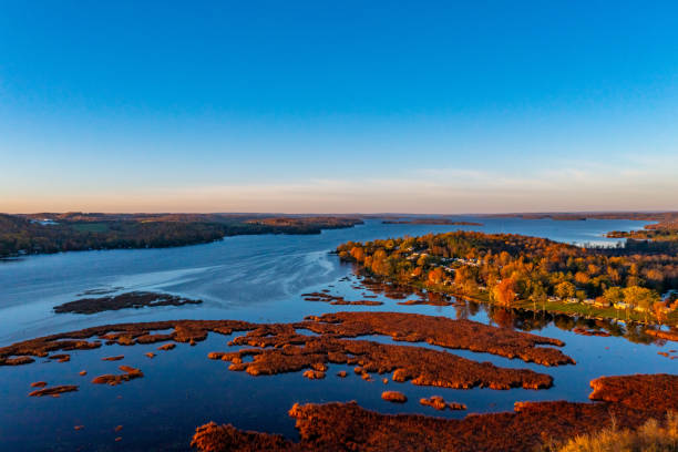 istock Aerial Rice Lake and Trent River, Hastings, Canada 1463857908