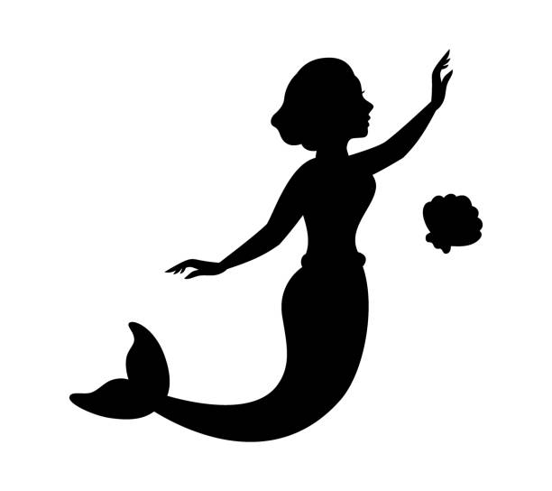 Silhouette Of Mermaid Tattoo Illustrations, Royalty-Free Vector Graphics &  Clip Art - iStock