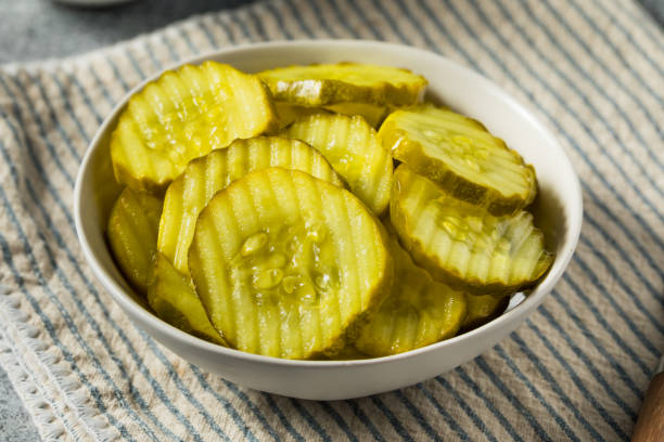 istock Homemade Preserved Dill PIckle Slices 1463859596