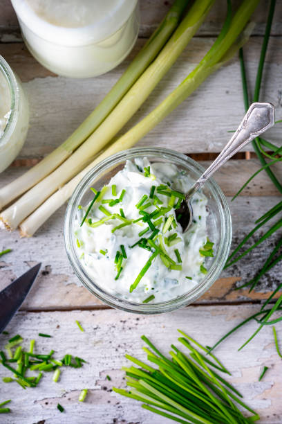 istock Fresh curd and herbs - dairy product 1463860860