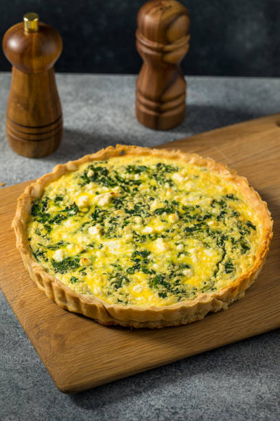istock Homemade Feta Spinach Quiche Tart 1463862967