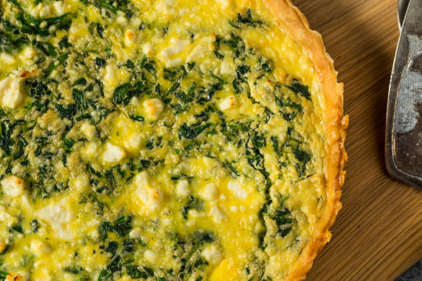 istock Homemade Feta Spinach Quiche Tart 1463863008