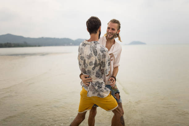istock Couple enjoying on vacation 1463867666