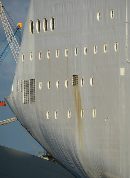istock Bow of passenger ship with porthole (Italy) 1463867795