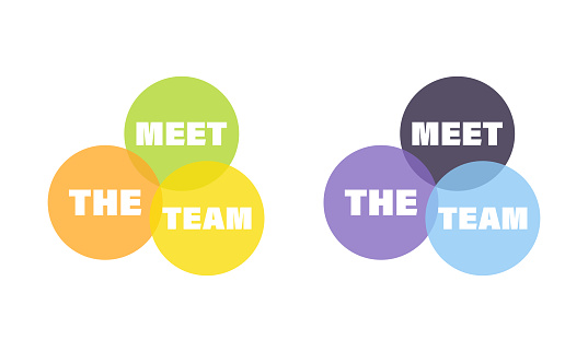 Meet the team concept diverse business.