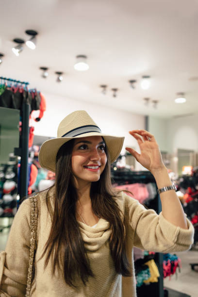 istock Woman shopping in a retail store 1463871492