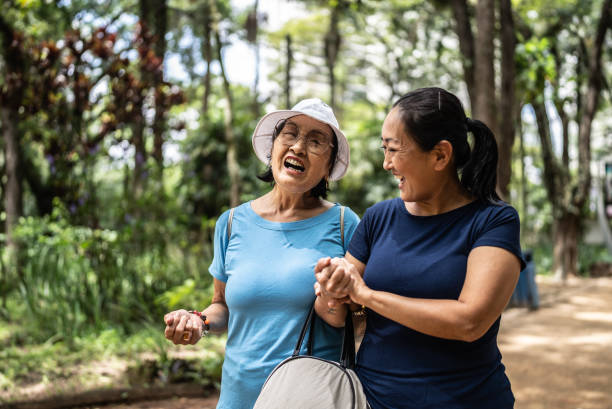 istock Mother and daughter talking on the public park 1463872973