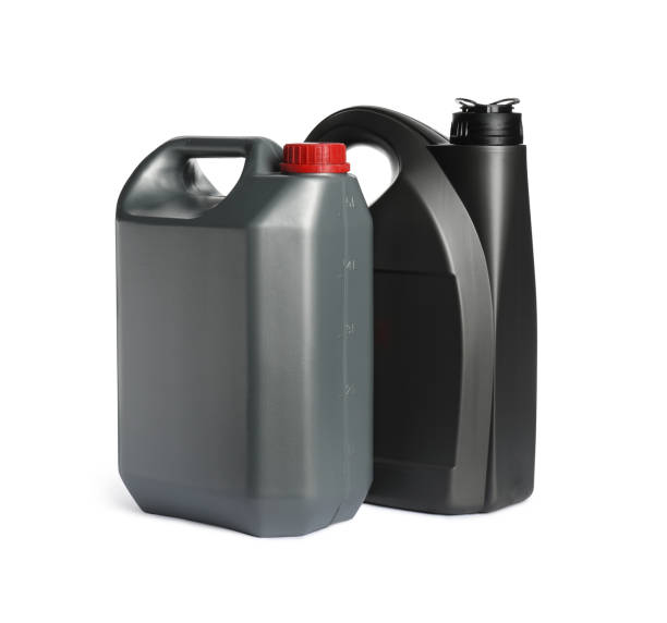 istock Black and grey canisters on white background 1463873774